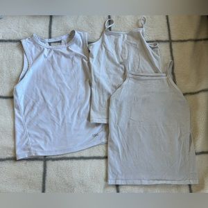 Girls White Tank Top Lot size 6/7